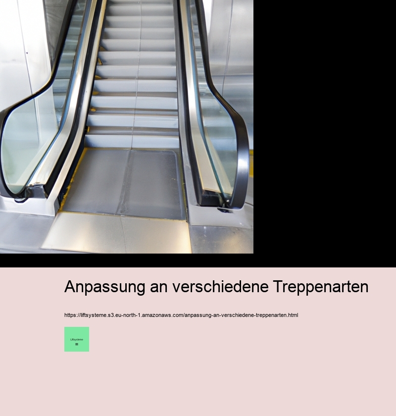 Anpassung an verschiedene Treppenarten