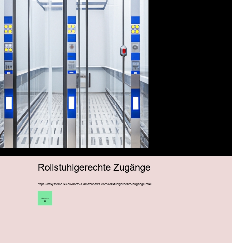 Rollstuhlgerechte Zugänge